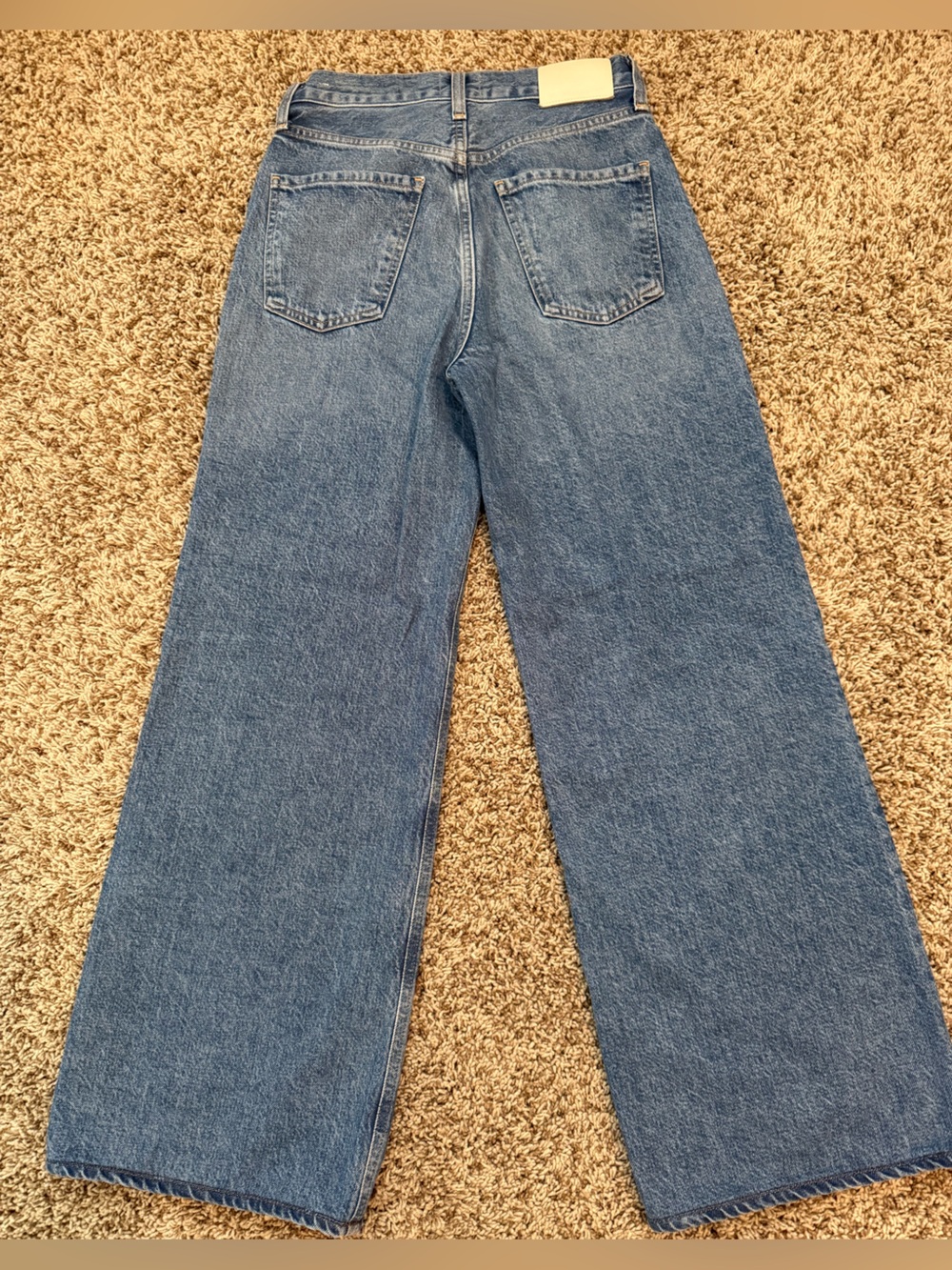 Citizens Of Humanity Paloma Medium Blue Baggy Wide-Leg High-Rise Jeans sz 24 - Picture 13 of 16